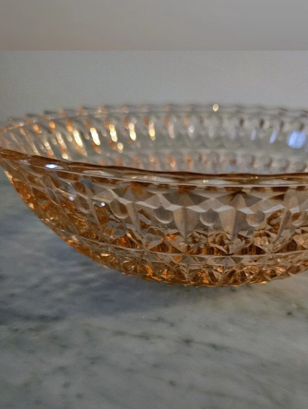 Vintage Jeannette Pink Depression Glass Buttons & Bows 9.5